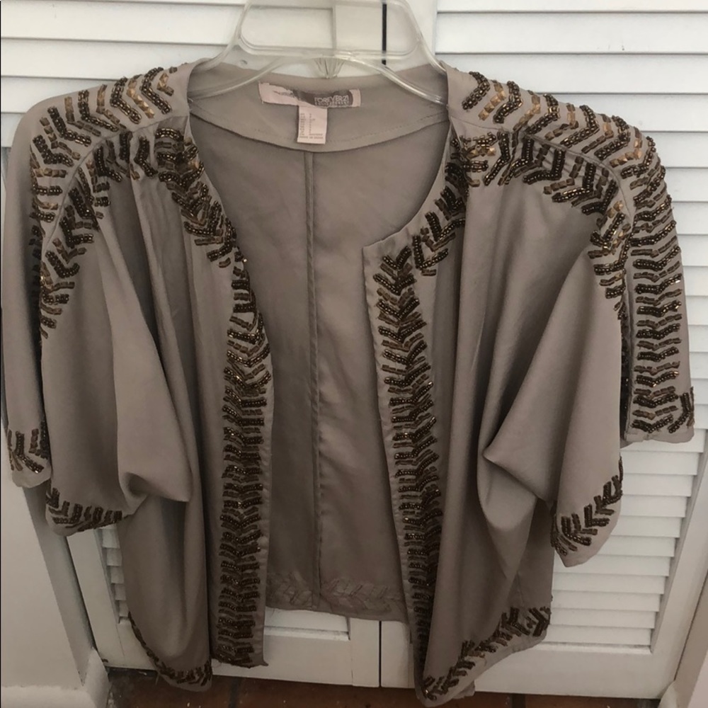 Forever 21 silk embellished kimono